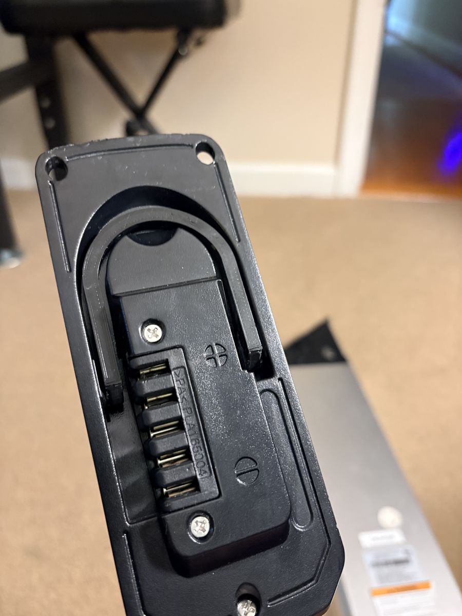 Black 3D-printed replacement handle